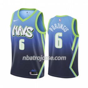 Män Dallas Mavericks Tröja Kristaps Porzingis 6 2019-20 Nike City Edition Swingman